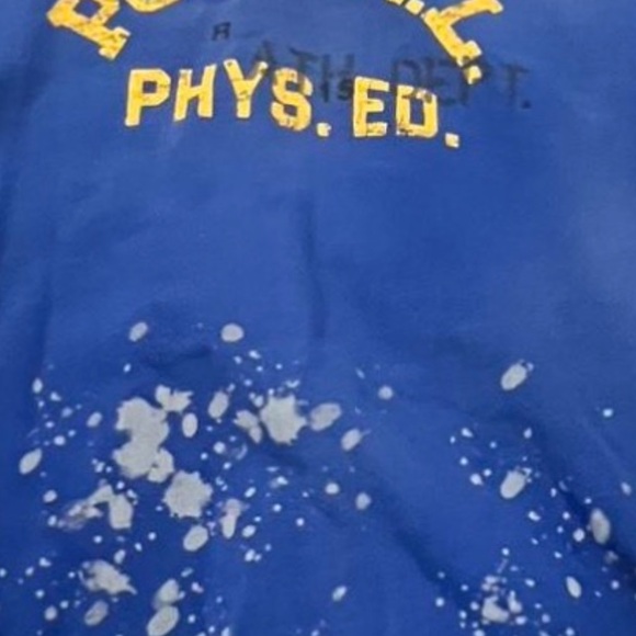 Polo Ralph Lauren Royal Blue Yellow Crewneck Sweatshirt SUPER COOL Men XXL - Picture 1 of 2